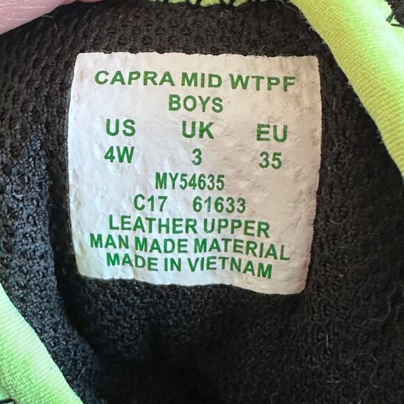 Merrell Capra Mid Waterproof Hiking Boots Blue Gray Little Boys Youth Size 4 - Picture 5 of 11